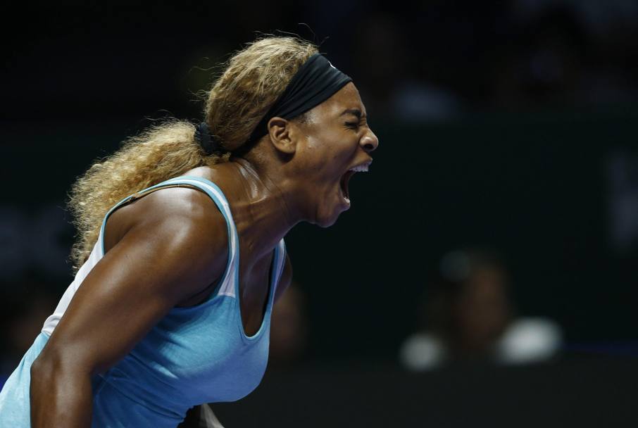 L’urlo liberatorio di Serena Williams (Epa)